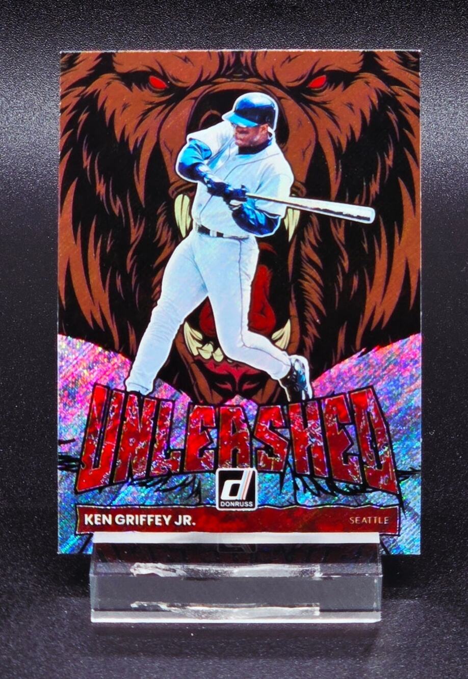 Ken Griffey Jr 2022 Donruss Unleashed Rapture Insert Seattle Mariners Star